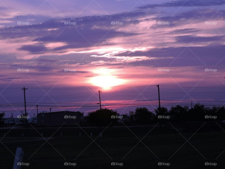 SUNSET IN PURPLE
