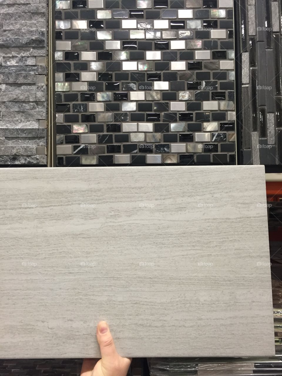 Tile backsplash
