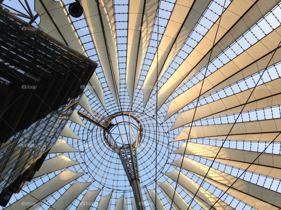 Sony center dome. A picture of the special dome in Sony center. Berlin, Germany. 
