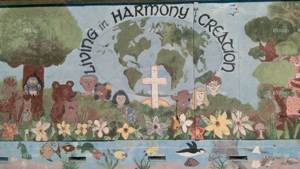 Inspiration. Elementary school wall art