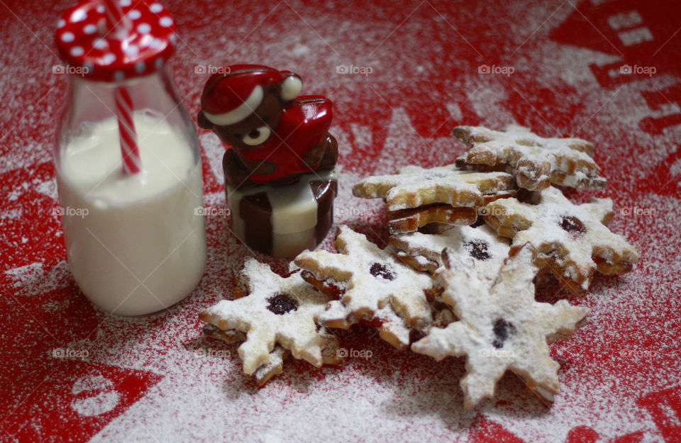 Christmas cookies and milk for Santa 9