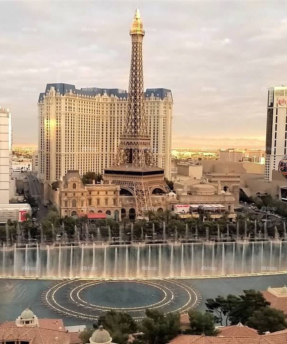 Las Vegas hotel window view  