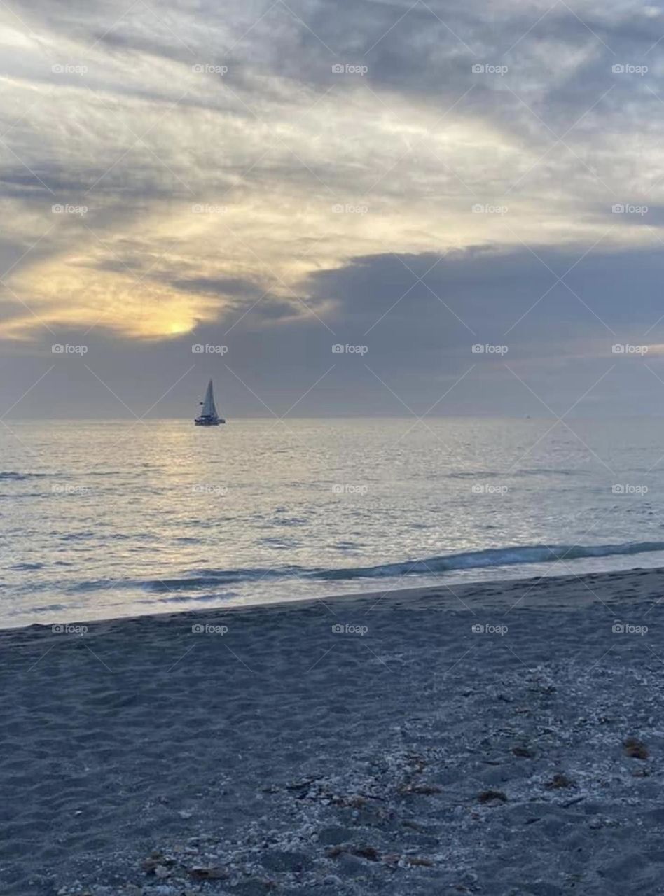 Sailing into the sunset