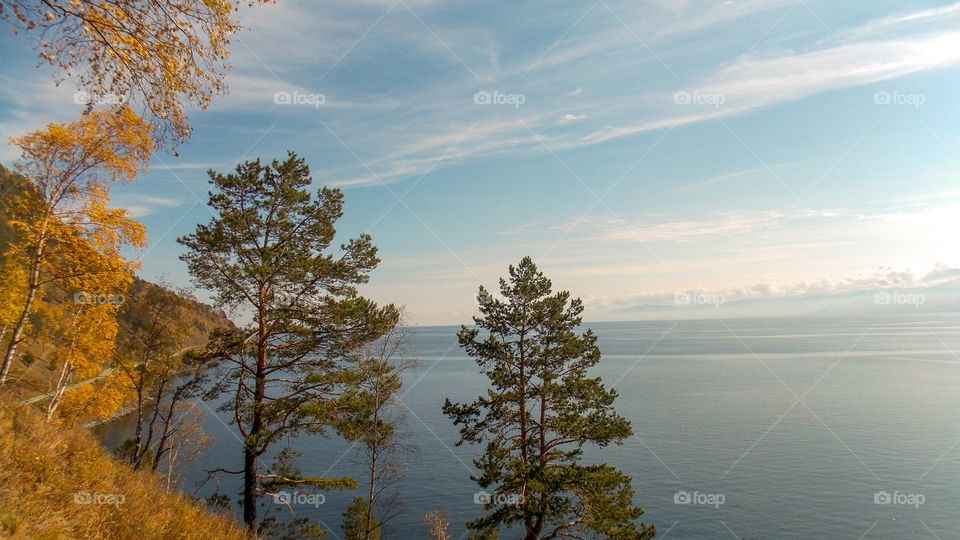 Above lake Baikal on the eastern slope of the southern part of the Seaside ridge.
