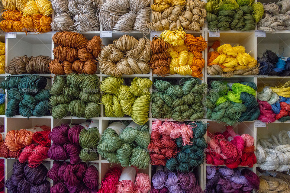Colorful knitting wool 