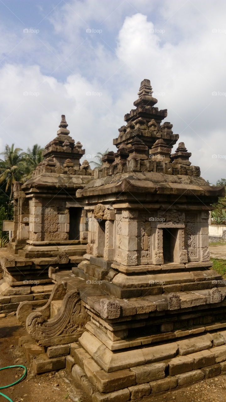 Small Hindu Temple in Central Java Indonesia