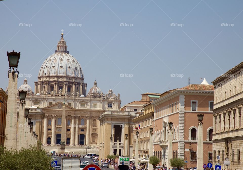 St. Peter's Church, Rome. Old church in Rome, Italy