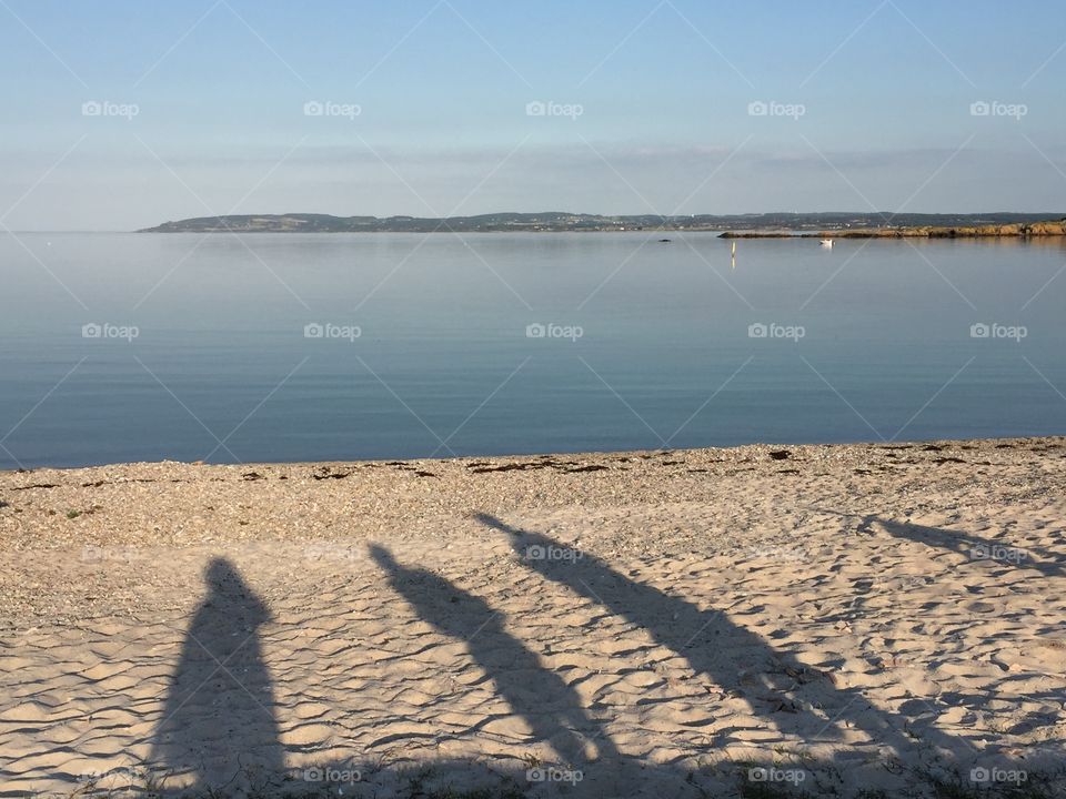 Shadows at the beach