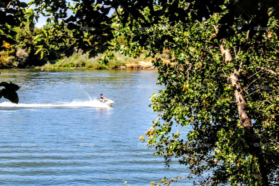 jet ski on the water