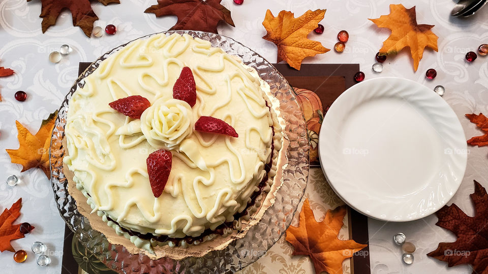 Time for cake for dessert.