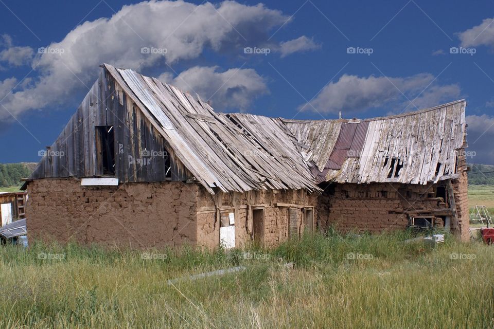 Old adobe house