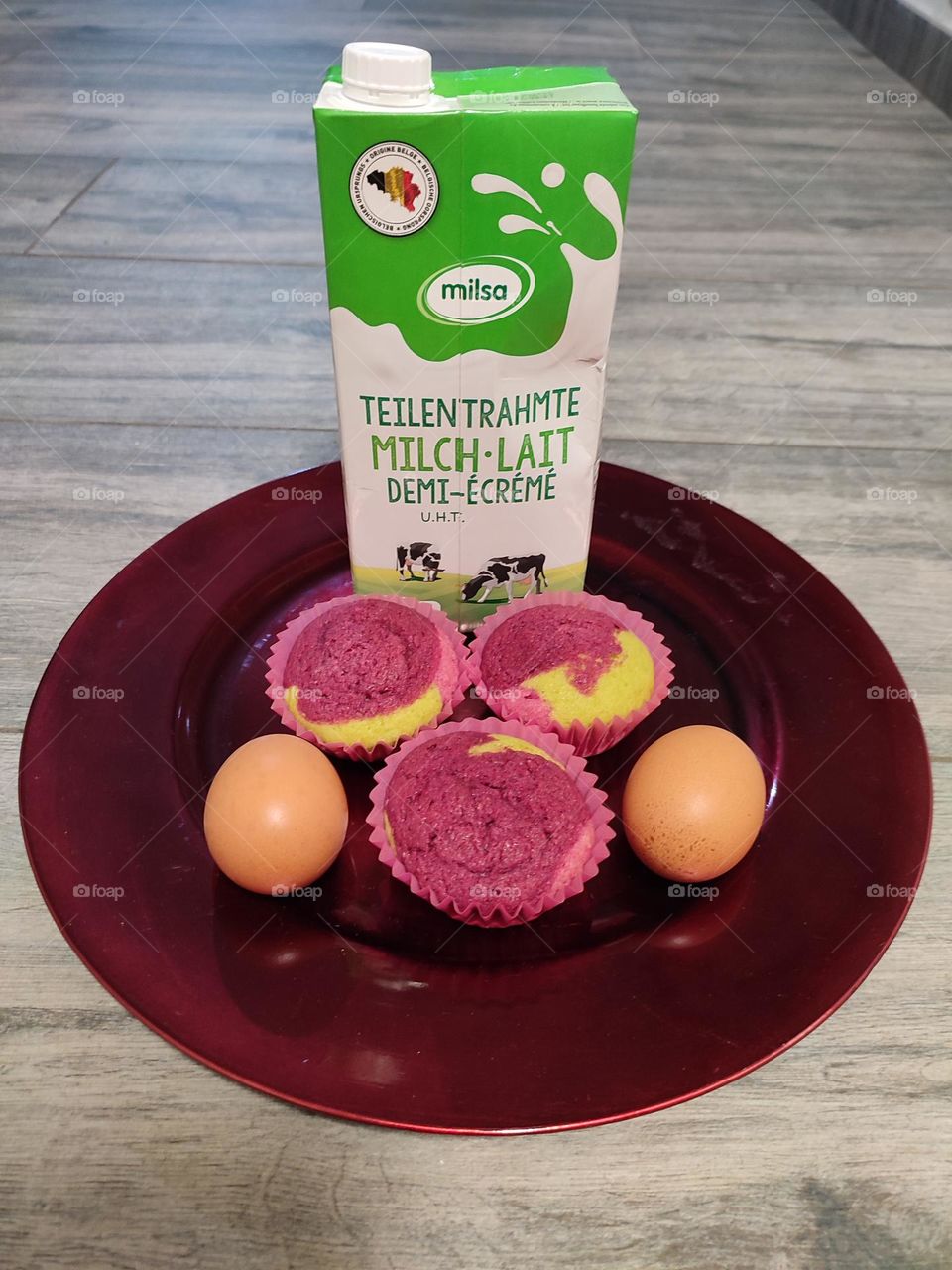 Unicorn cupcake colors