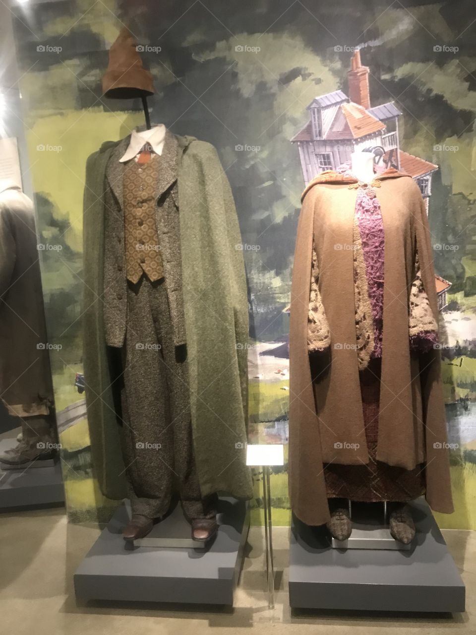 Costumes from the original Harry Potter movies from the warner brothers studio tours in Los Angeles California 