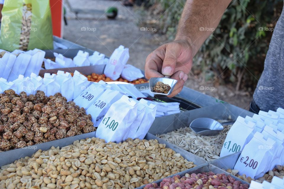 Local market in Athens, Greece