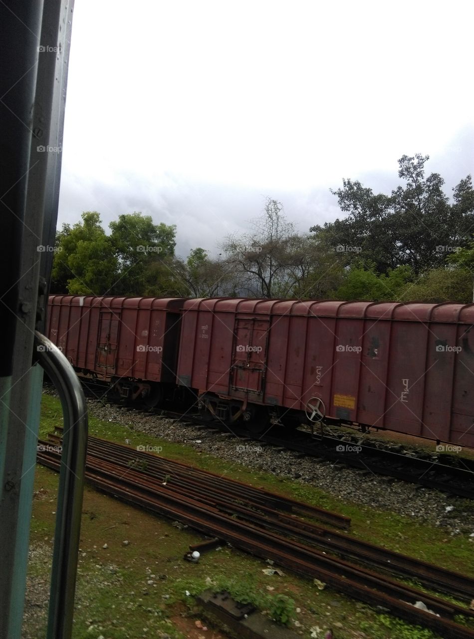 train traveling in India