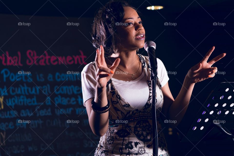 Performance on stage
