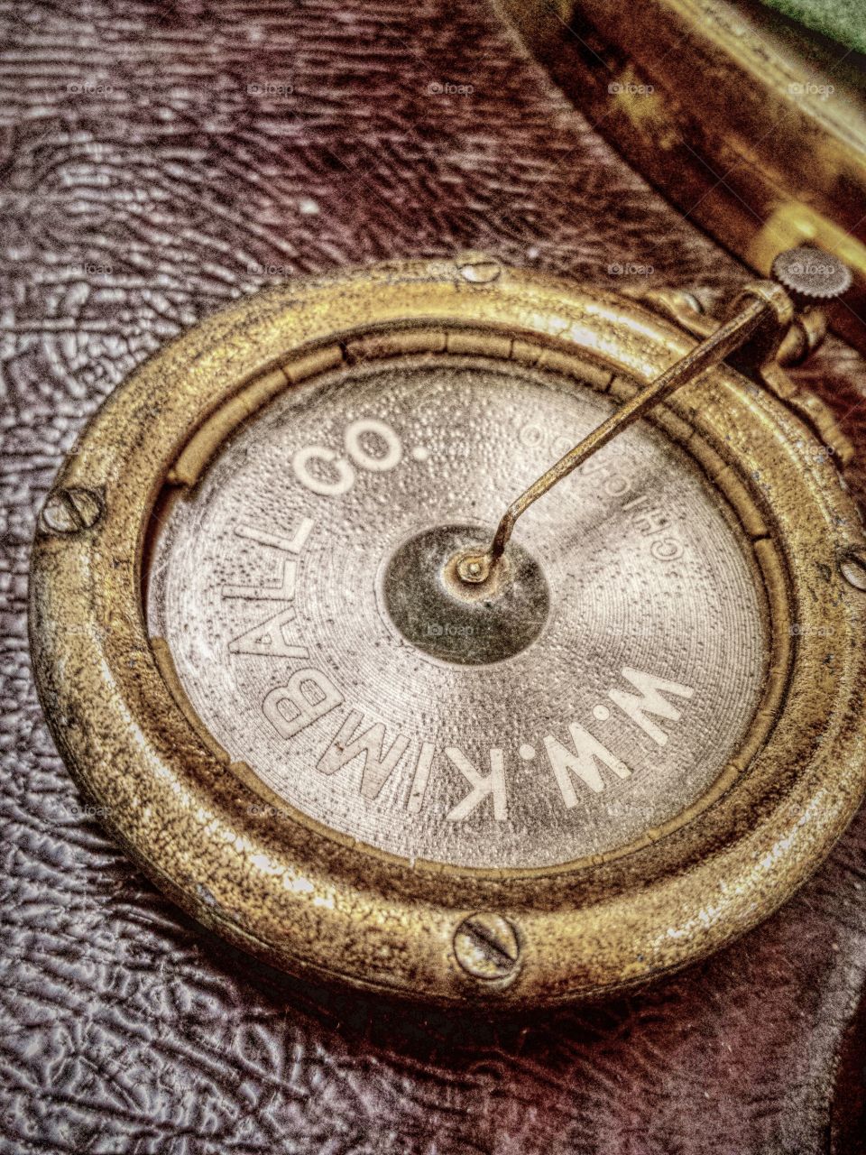 Close-up of a old metallic object