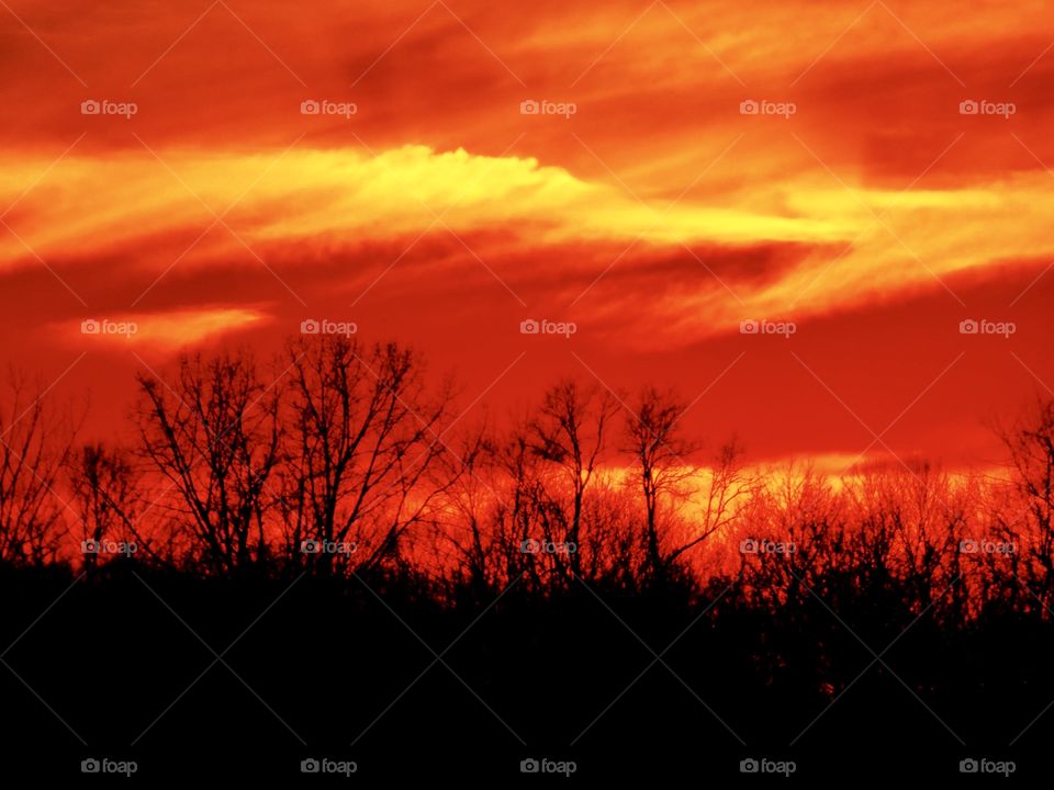 Beautiful Indiana sky