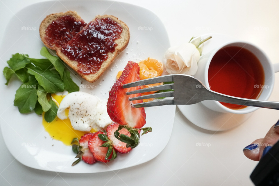 Healthy fun breakfast hobby