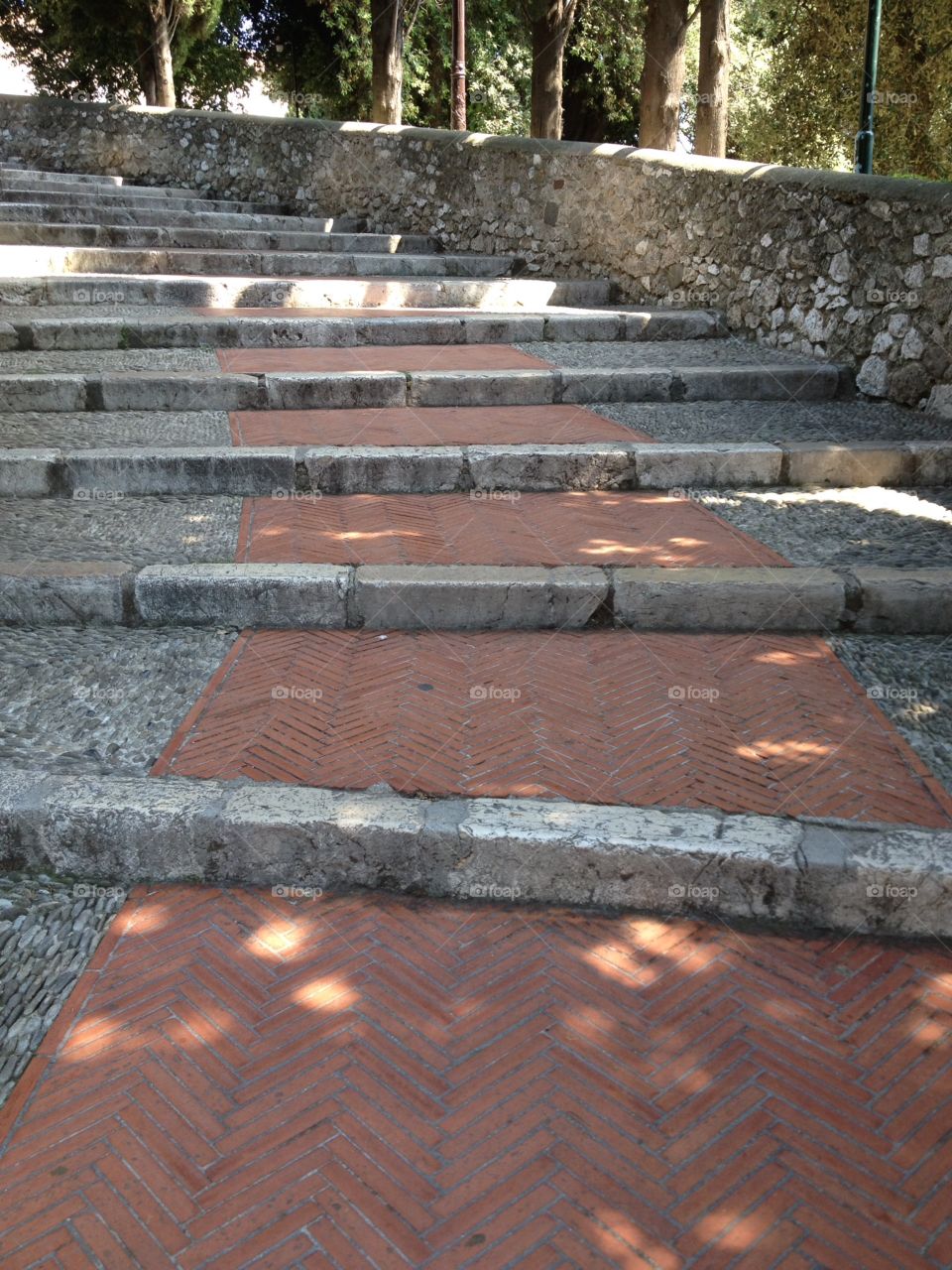 Old Stairway - cement brick textures