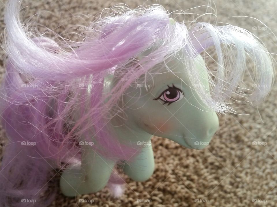 pony with purple hair