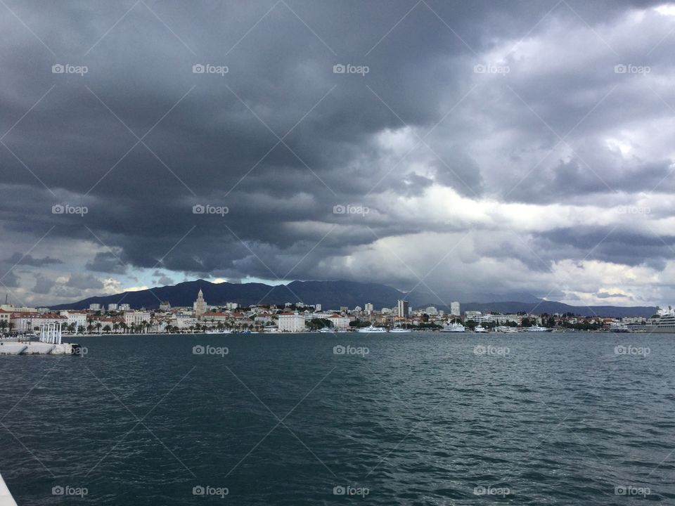 Storm over Split