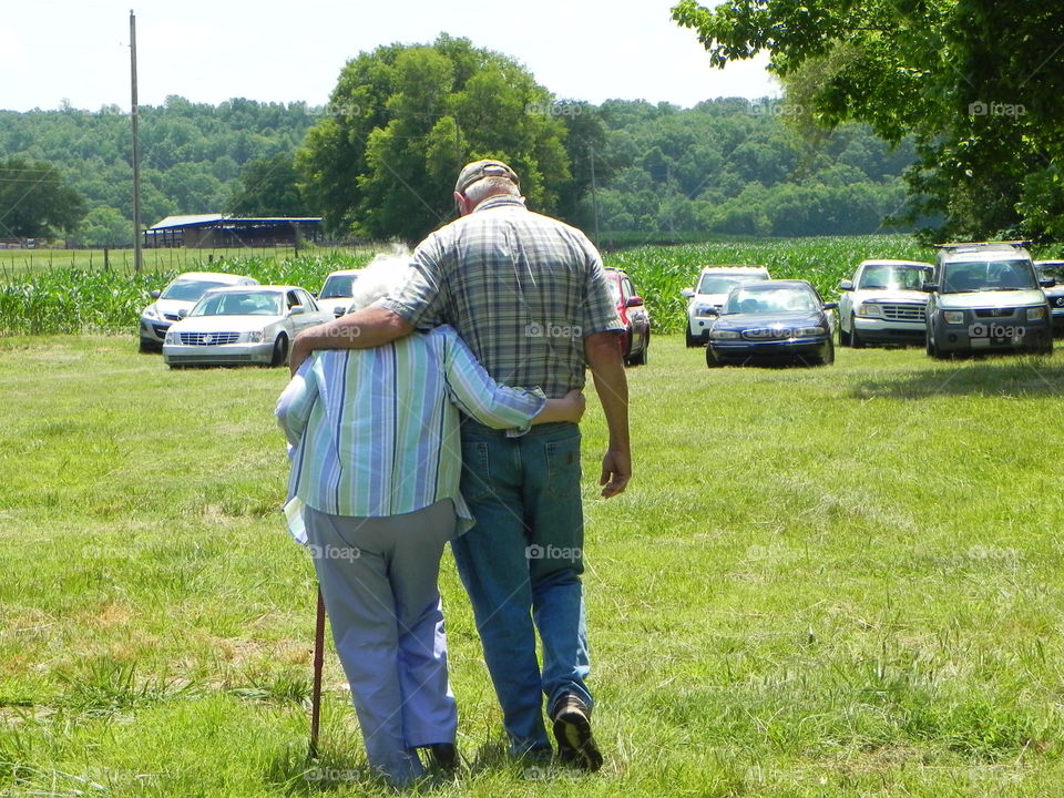 Taken on a farm in Leoma, Tennessee - this is a picture of my Aunt and her son during our family reunion. 