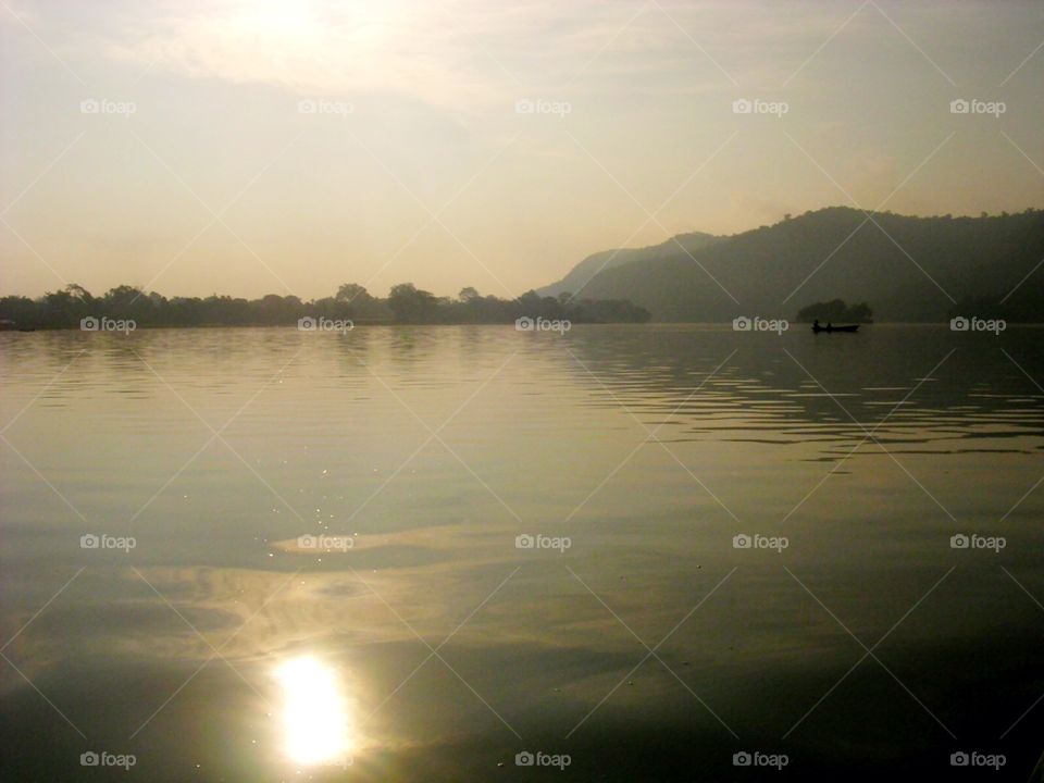 Pokhara lake. Nepal