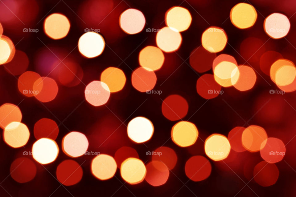 Orange bokeh background. Colorful light bokeh.