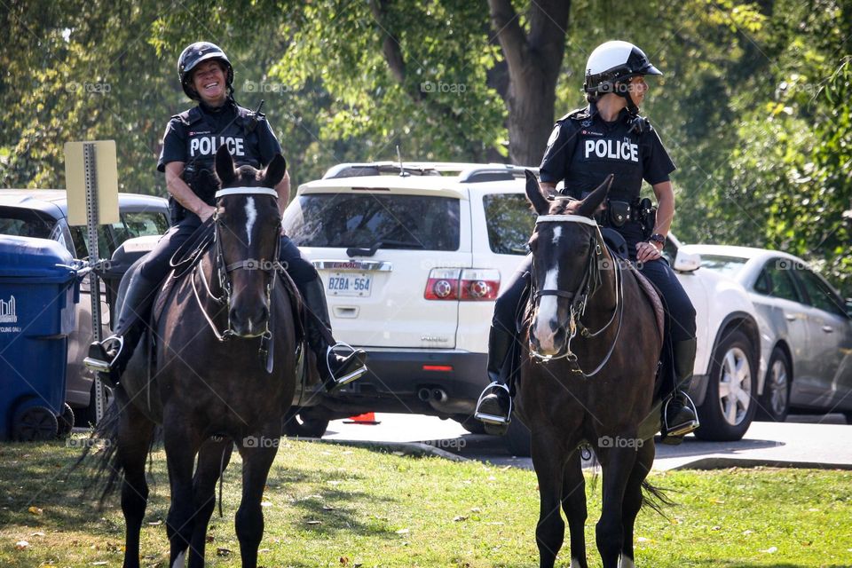 Ladies police officers