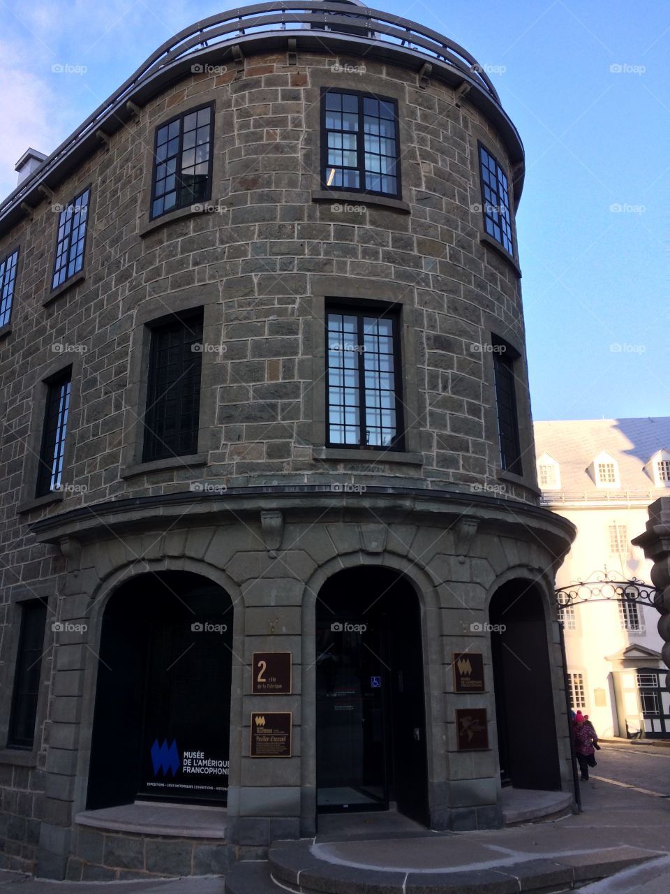 Corner building in Old Town Quebec 