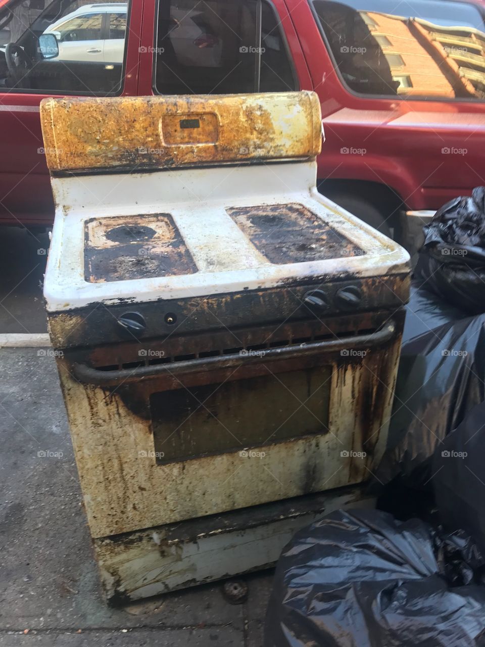 Wasted stove garbage