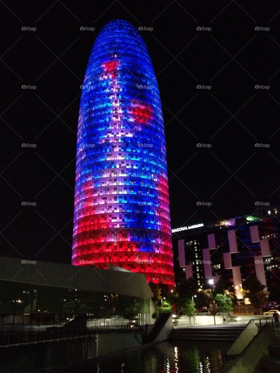Jean Nouvel tower,Catalonia , Barcelona Spain