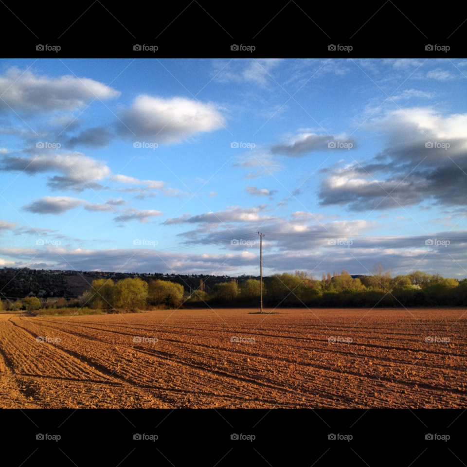 trier sky farmland nature by b3n