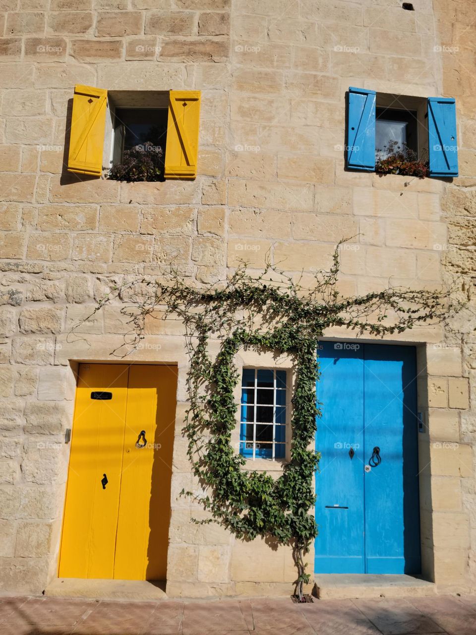 bright colourful doors in malta