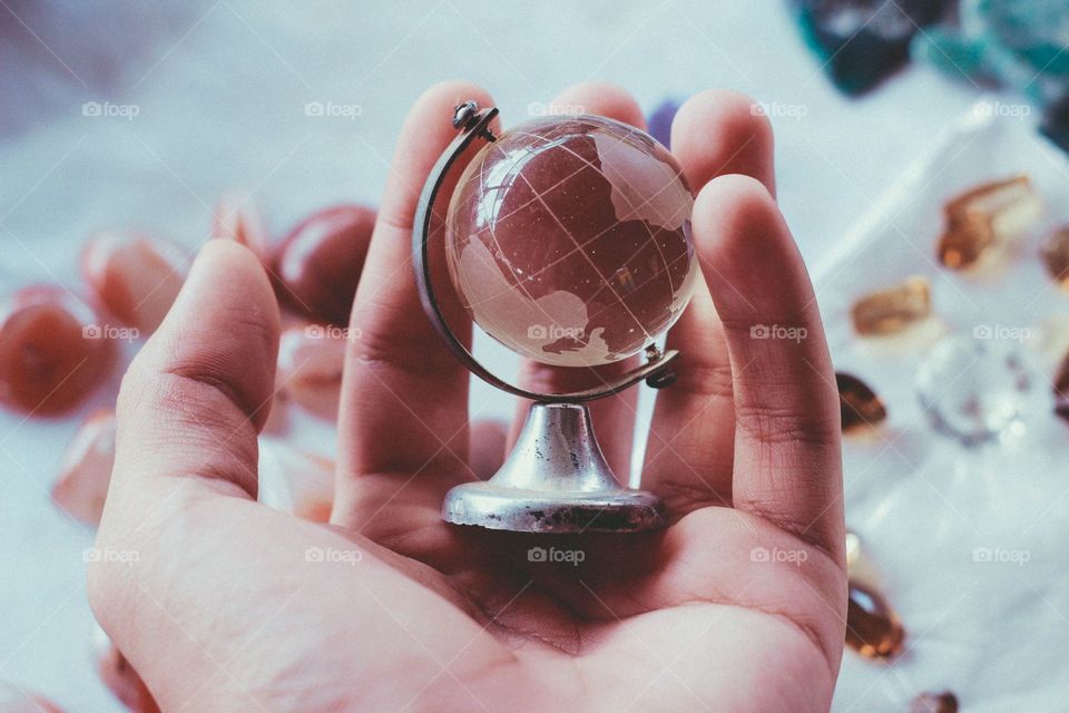 Small world in a hand