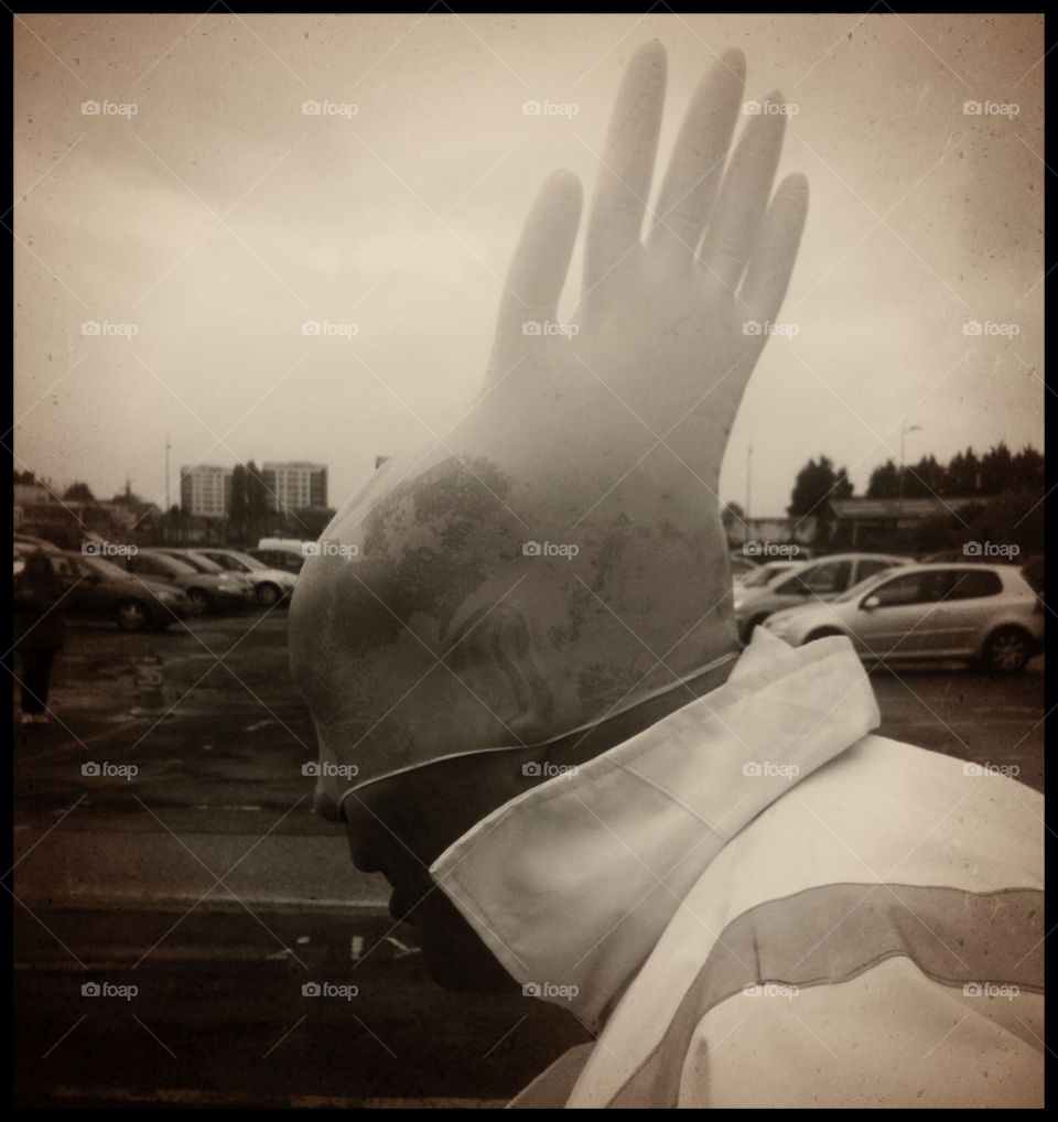 man portrait glove by jbrinkler