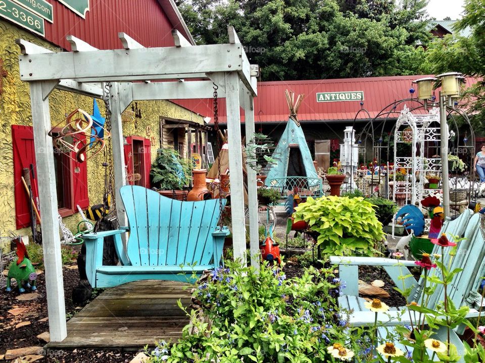 Street market at Blue Ridge, Georgia