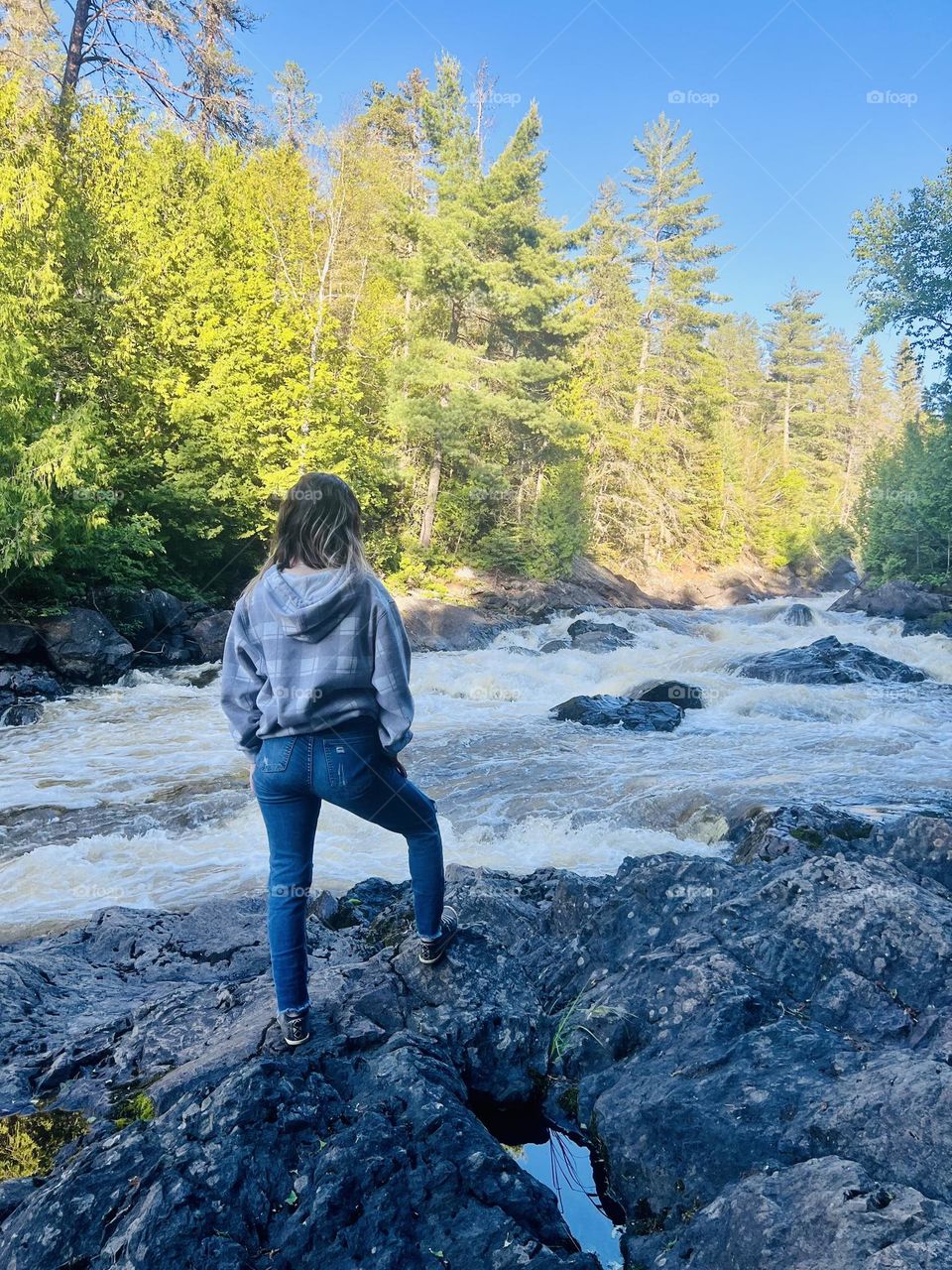 Looking at the rapids 