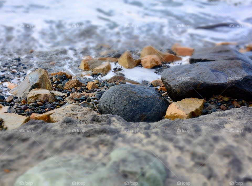 Rocks on the beach