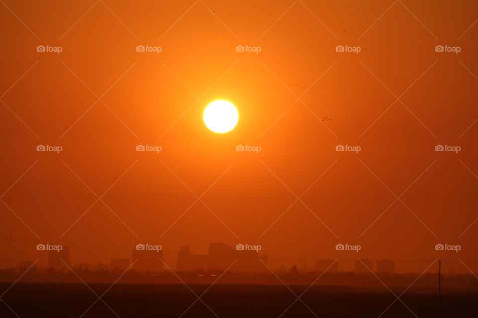 Early morning sunrise over Sac Town