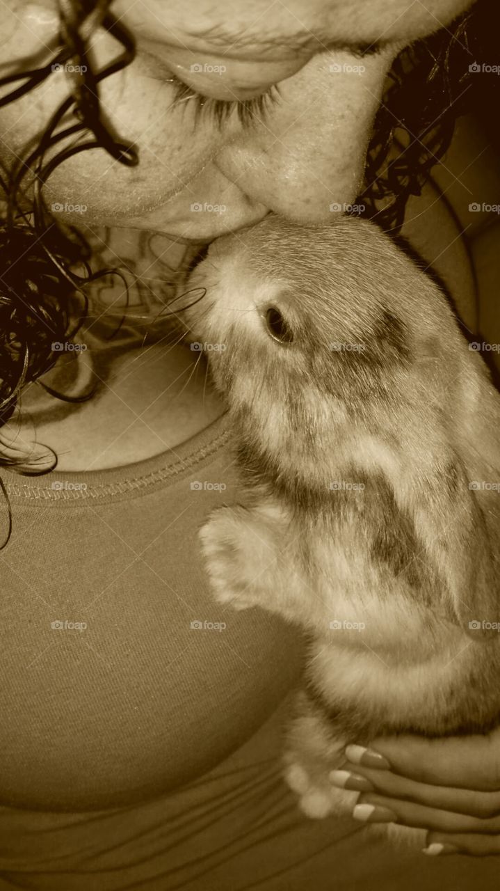 Bunny Love. My bunny rabbit honey giving me some sugar ♡