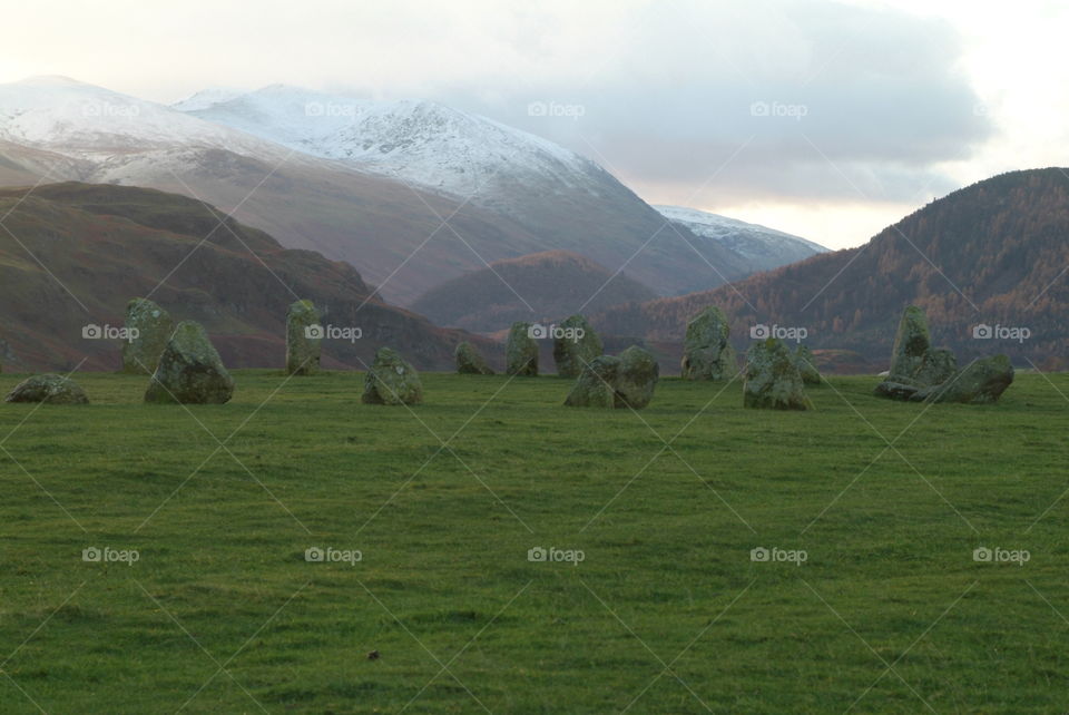 Castlerigg stone circle Lake District 