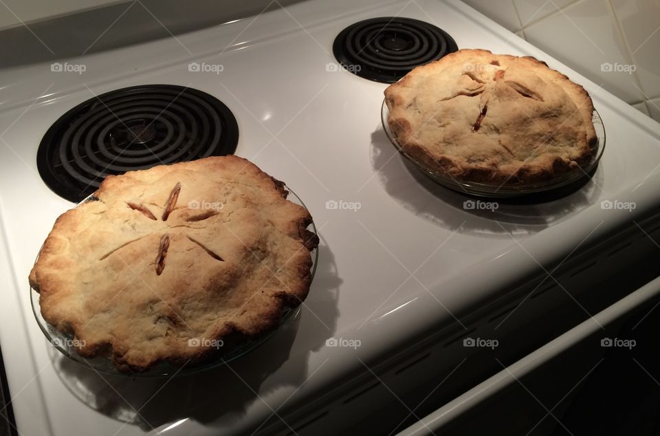 Homemade apple pies