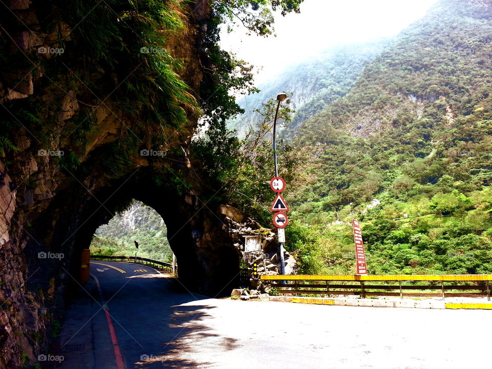 Road through the mountain