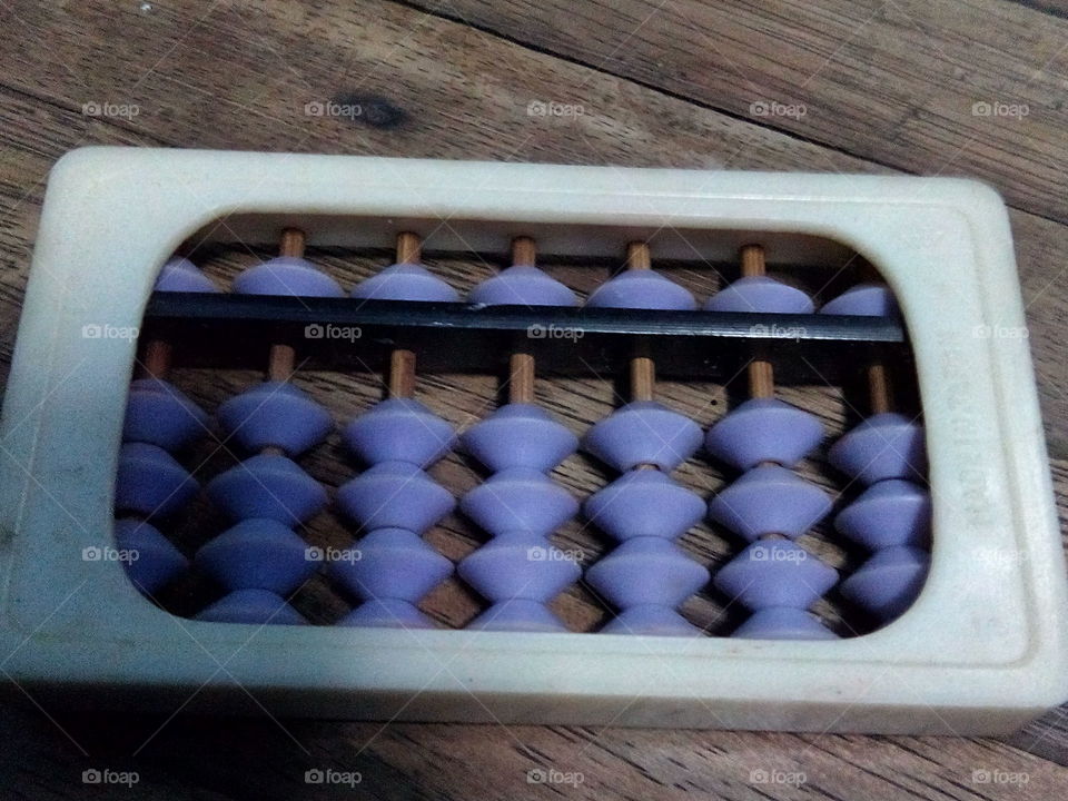 the vintage small abacus Japan