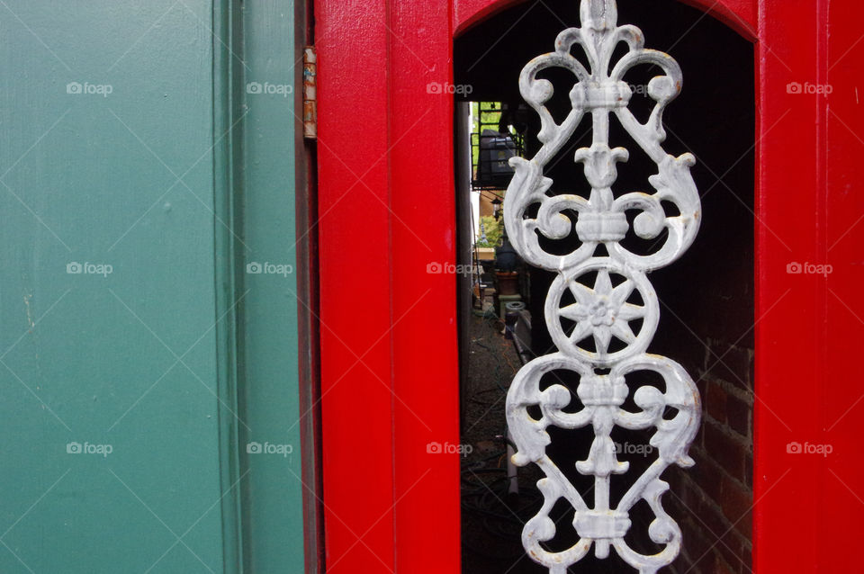 Ornate doorway to an alley