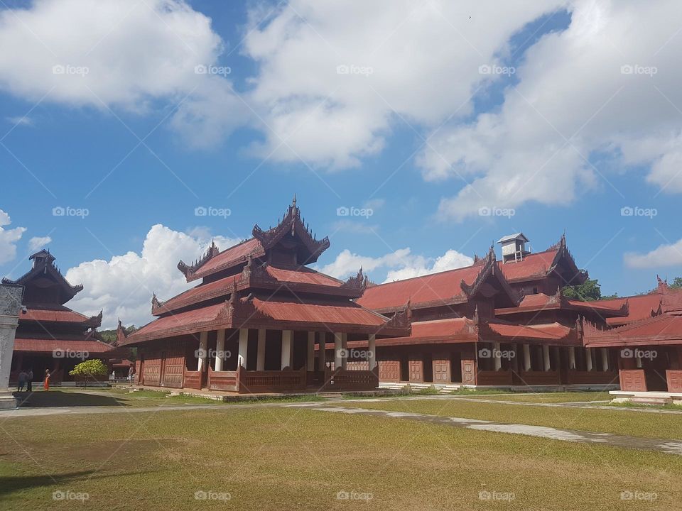 Stroll around the Royal Palace in Mandalay