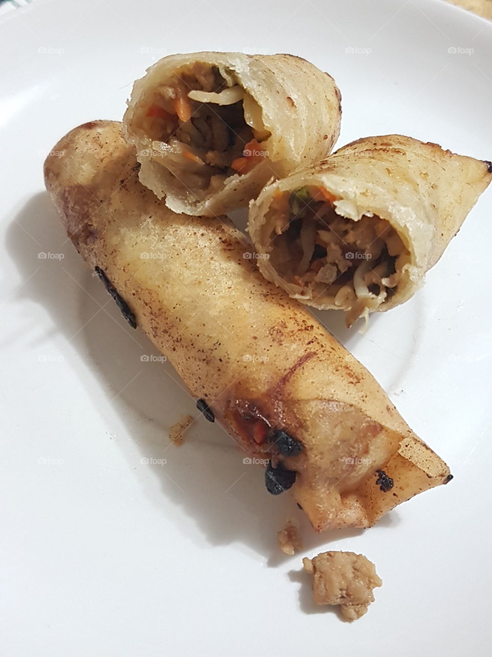 home made spring rolls