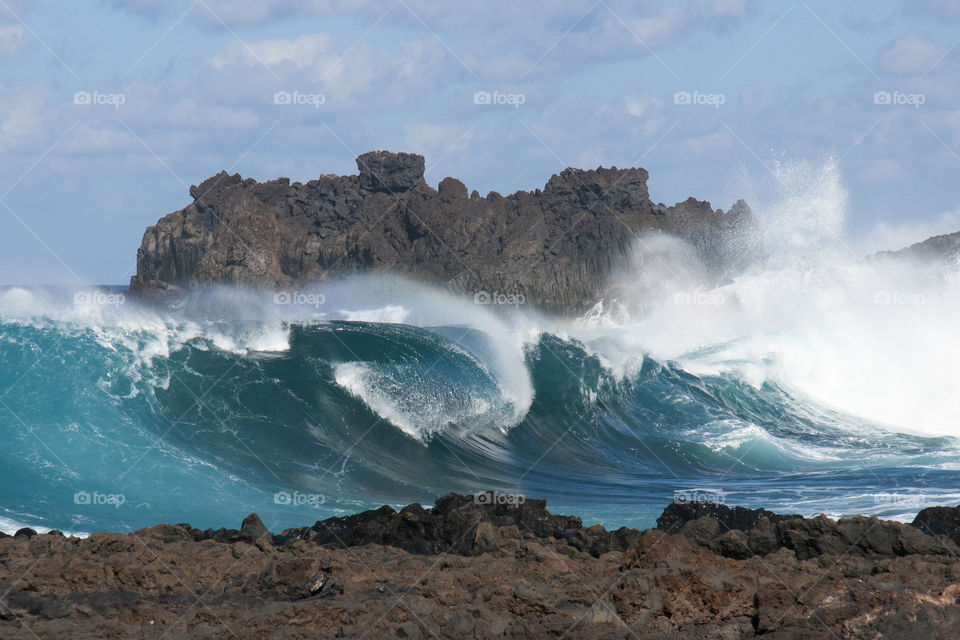 The power of the ocean. El Hierro Island, Canary Islands, Spain 